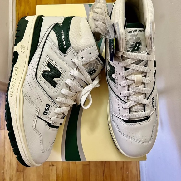 Aime Leon Dore New Balance 550 size 9 Cream and hunter Green Men's Shoe
